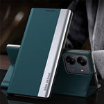 For Xiaomi Redmi 13C 4G / Poco C65 4G Stand Case Electroplating Phone Leather Cover