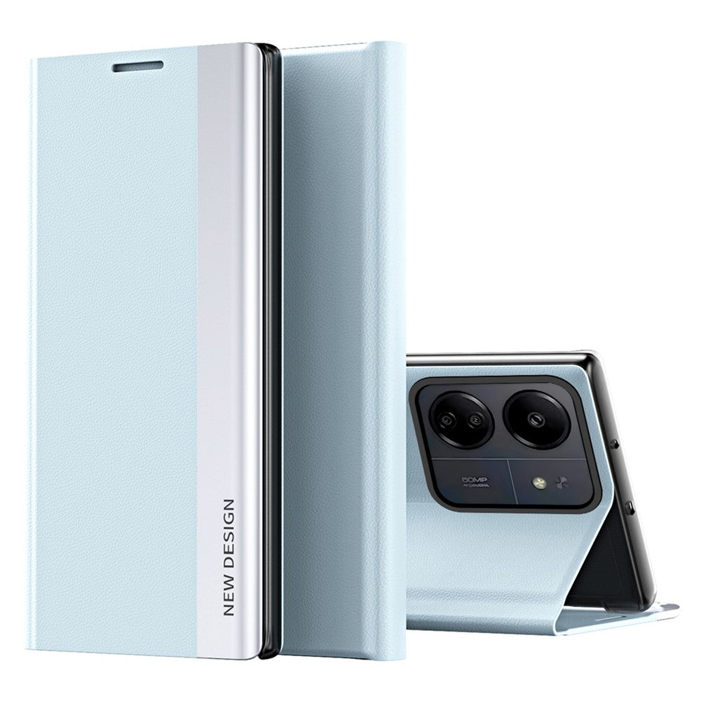 For Xiaomi Redmi 13C 4G / Poco C65 4G Stand Case Electroplating Phone Leather Cover