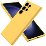 For Samsung Galaxy S24 Ultra Case Shockproof Liquid Silicone Smartphone Cover with Strap