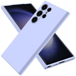 For Samsung Galaxy S24 Ultra Case Shockproof Liquid Silicone Smartphone Cover with Strap