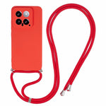 For Xiaomi 14 TPU Phone Case Fiber Inner Lining Protective Cover with Lanyard