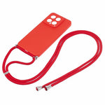 For Xiaomi 14 TPU Phone Case Fiber Inner Lining Protective Cover with Lanyard