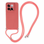 For Xiaomi 14 TPU Phone Case Fiber Inner Lining Protective Cover with Lanyard