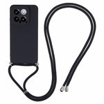For Xiaomi 14 TPU Phone Case Fiber Inner Lining Protective Cover with Lanyard