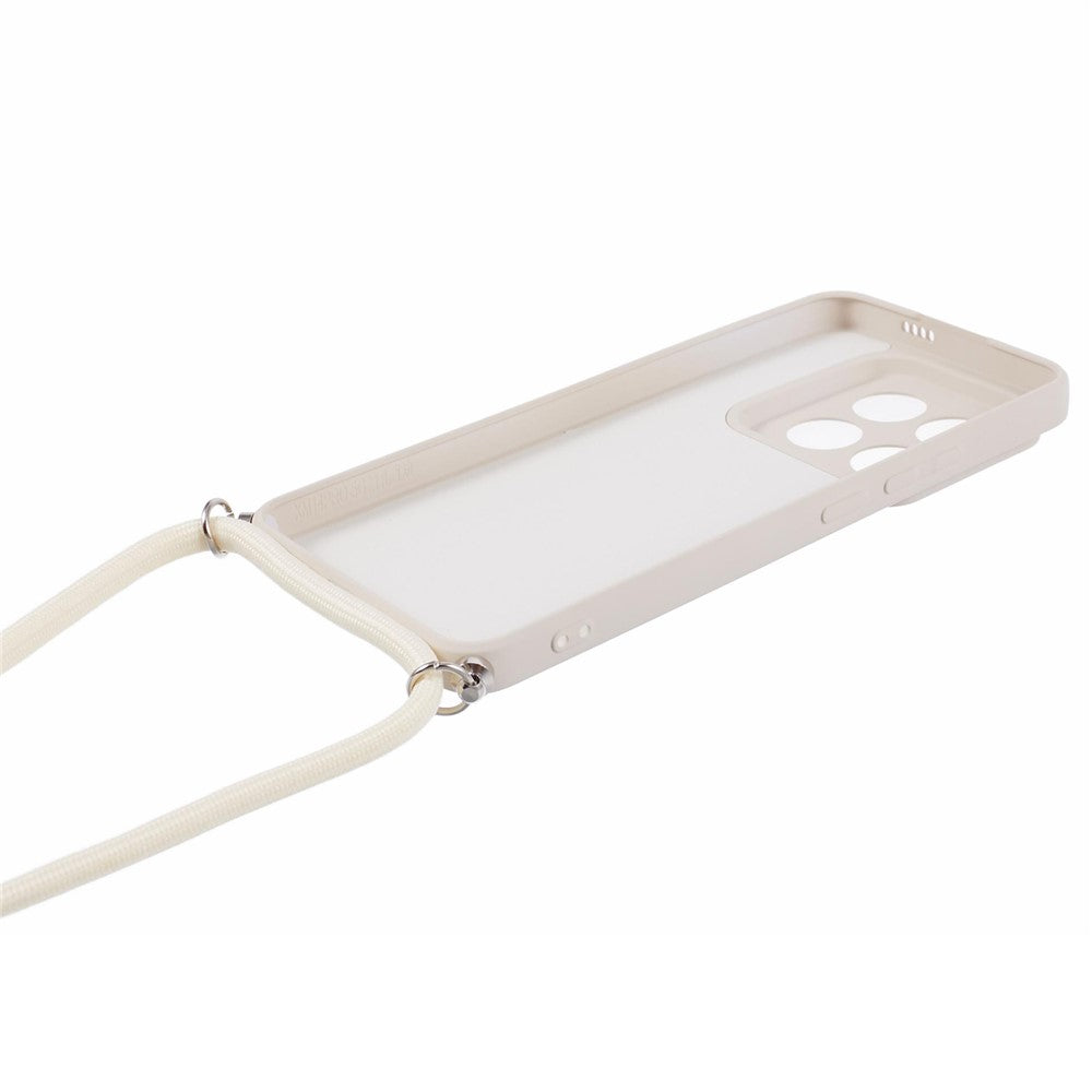 For Xiaomi 14 Pro TPU Phone Case Non-Slip Rubberized Finish Cover with Lanyard