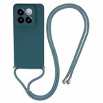 For Xiaomi 14 Pro TPU Phone Case Non-Slip Rubberized Finish Cover with Lanyard