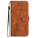 For Xiaomi Redmi 13C 4G / 13C 5G / 13R 5G / Poco C65 4G / Poco M6 5G Anti-Fall Cell Phone Cases Lines Imprinted Leather Cover