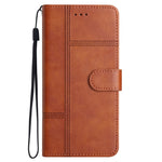 For Xiaomi Redmi 13C 4G / 13C 5G / 13R 5G / Poco C65 4G / Poco M6 5G Case Line Imprinted Phone Wallet Cover