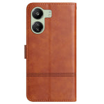 For Xiaomi Redmi 13C 4G / 13C 5G / 13R 5G / Poco C65 4G / Poco M6 5G Case Line Imprinted Phone Wallet Cover