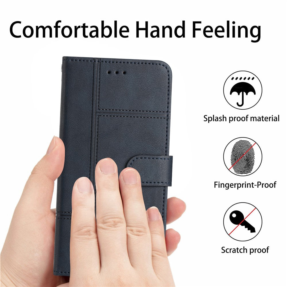 For Xiaomi 13T / 13T Pro / Redmi K60 Ultra Case Line Imprinted Wallet Phone Leather Cover