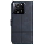 For Xiaomi 13T / 13T Pro / Redmi K60 Ultra Case Line Imprinted Wallet Phone Leather Cover
