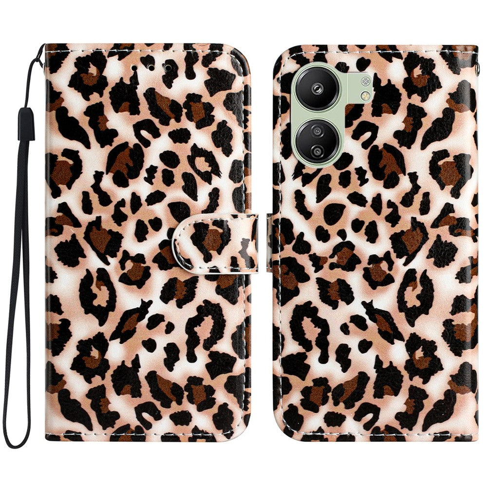 For Xiaomi Redmi 13C 4G / 13C 5G / 13R 5G / Poco C65 4G / Poco M6 5G Case PU Leather Cover with Pattern Printing