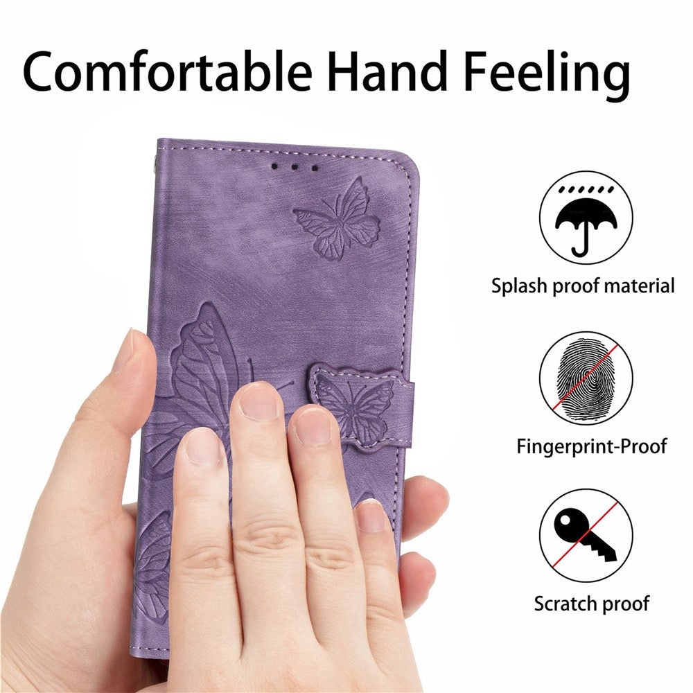 For Oppo A79 5G / A2 5G Folio Cover Imprinted Butterfly PU Leather Wallet Phone Case