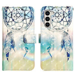 For Samsung Galaxy S24 Leather Case 3D Pattern Printing Wallet Stand Mobile Cover with Strap