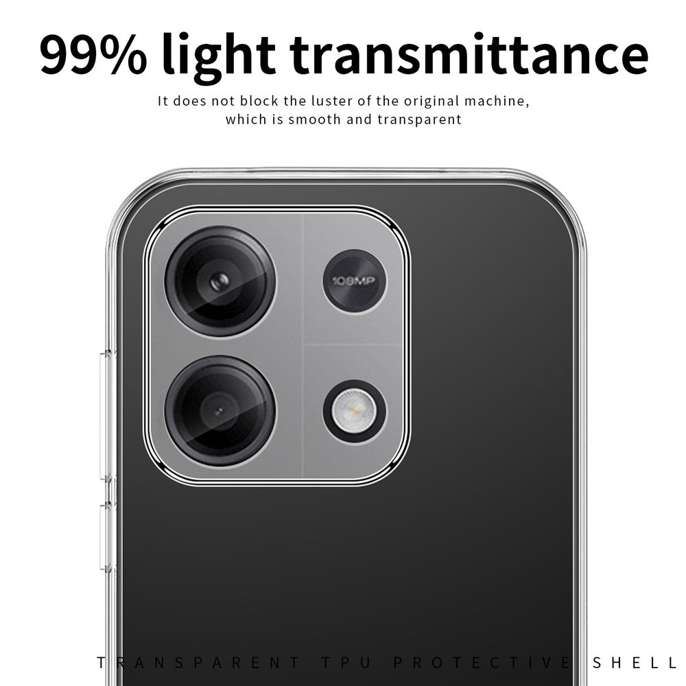 MOFI For Xiaomi Redmi Note 13 4G TPU Case High Definition Phone Protective Cover