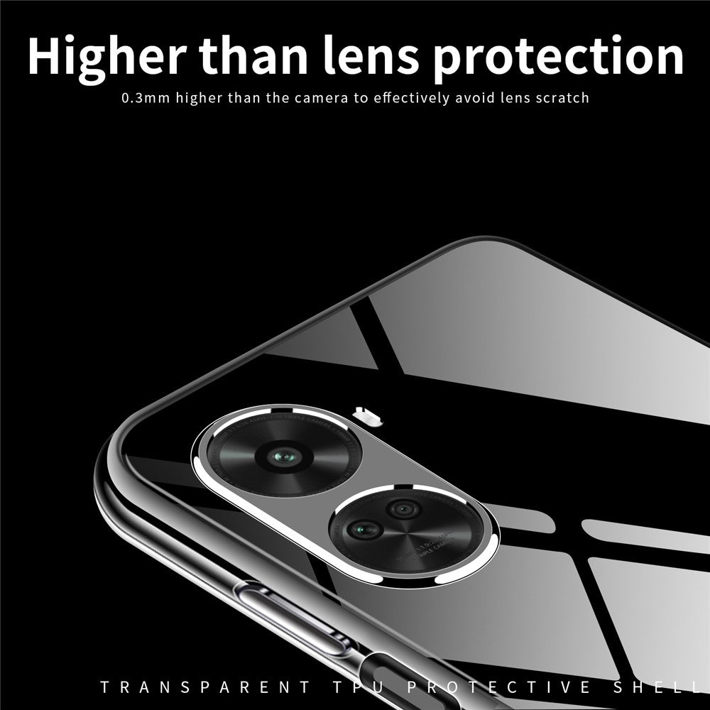 MOFI För Huawei Nova 11 SE / Nova 12 SE 4G Genomskinligt Skal Reptåligt Flexibelt TPU mobilskal