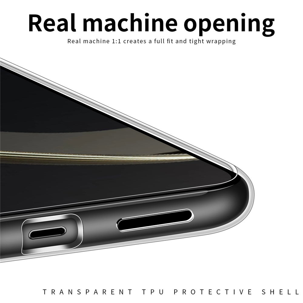 MOFI För Huawei Nova 11 SE / Nova 12 SE 4G Genomskinligt Skal Reptåligt Flexibelt TPU mobilskal