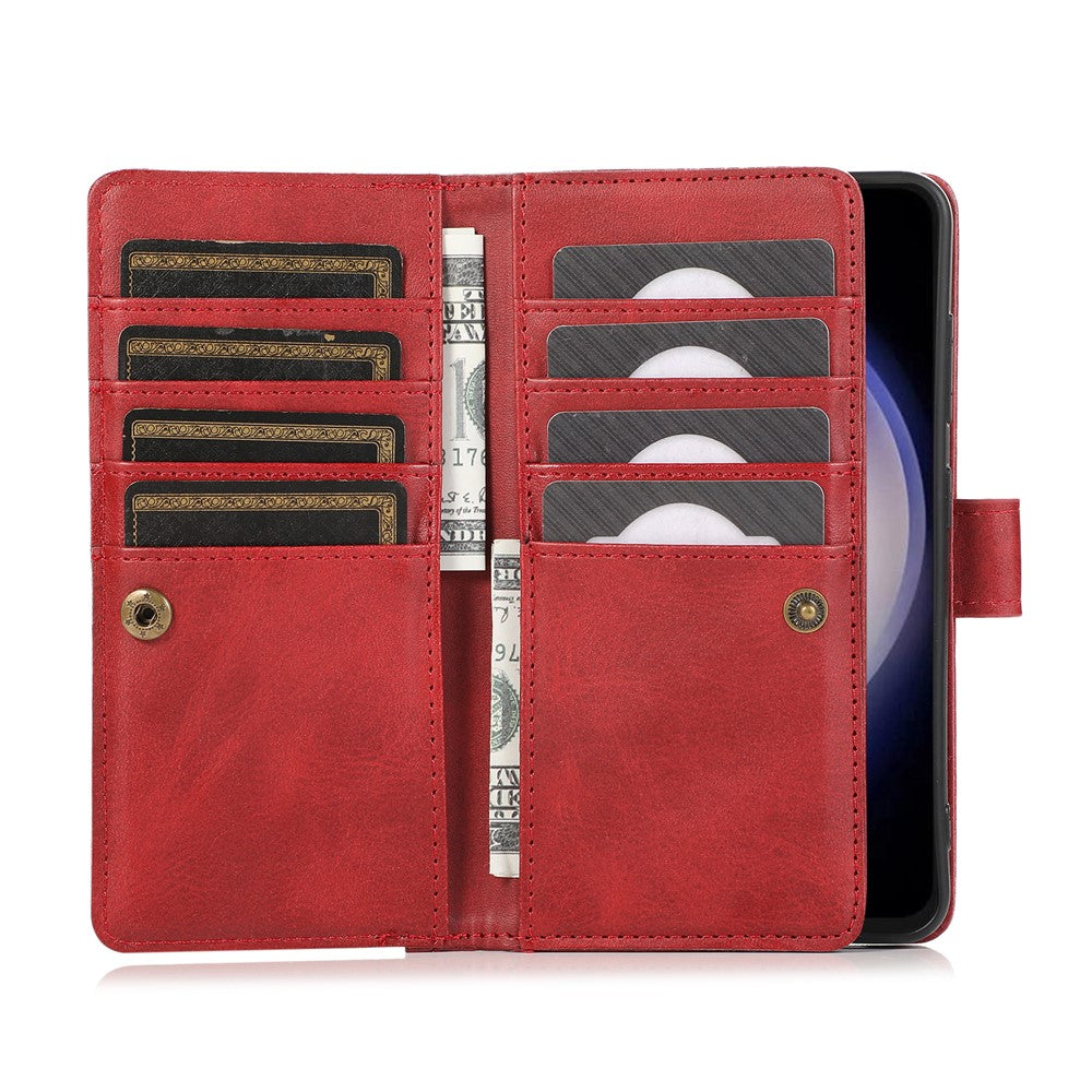 For Samsung Galaxy S24 Case Split Leather Folio Stand Multiple Card Slots Phone Cover