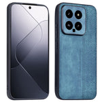 AZNS For Xiaomi 14 Case Imprinted PU Leather Coated TPU Phone Back Cover