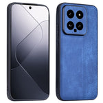AZNS For Xiaomi 14 Case Imprinted PU Leather Coated TPU Phone Back Cover