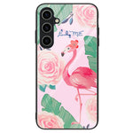For Samsung Galaxy A25 5G (Global) (161.0 x 76.5 x 8.3mm) Case Pattern Printing Tempered Glass Back Phone Cover