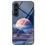 For Samsung Galaxy A25 5G (Global) (161.0 x 76.5 x 8.3mm) Case Pattern Printing Tempered Glass Back Phone Cover