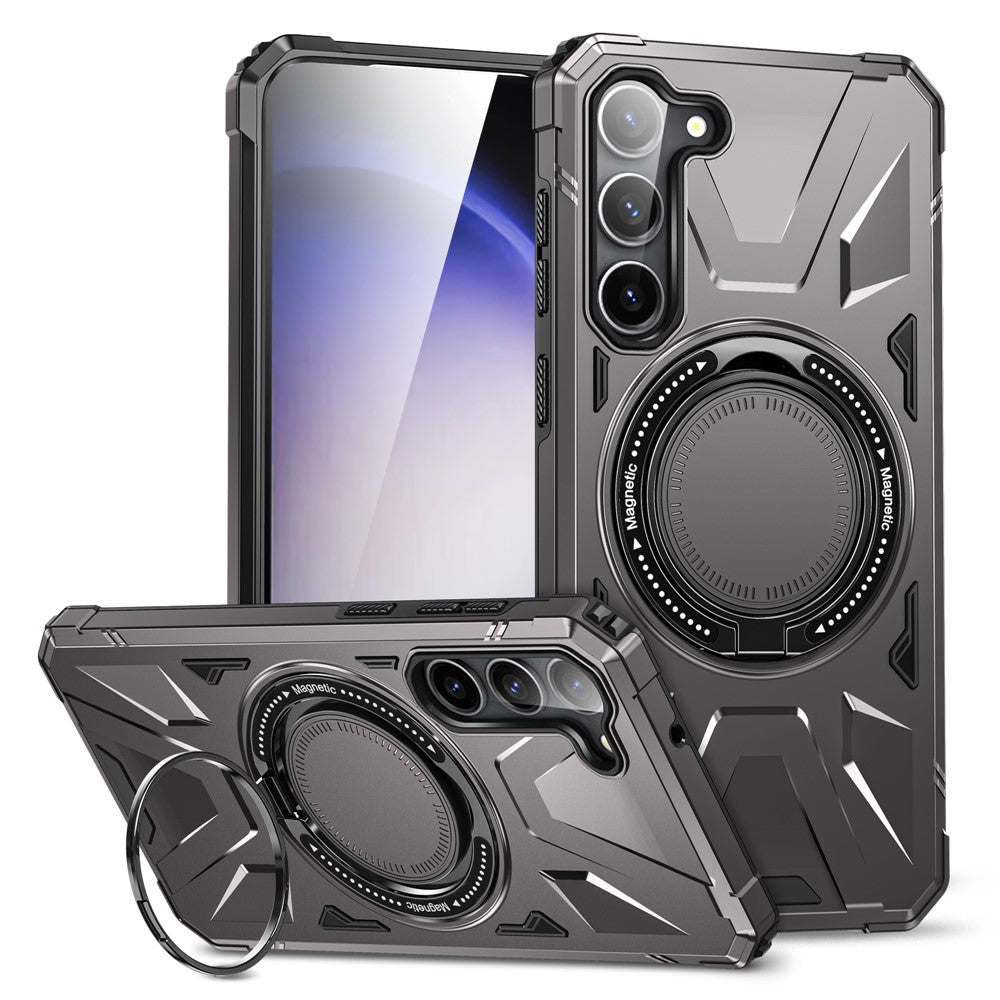 For Samsung Galaxy S23 Case TPU+PC Kickstand Magnetic Phone Cover