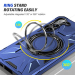 For Samsung Galaxy S23+ Case Magnetic TPU+PC Phone Back Cover with Kickstand