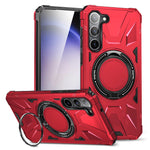 For Samsung Galaxy S23+ Case Magnetic TPU+PC Phone Back Cover with Kickstand