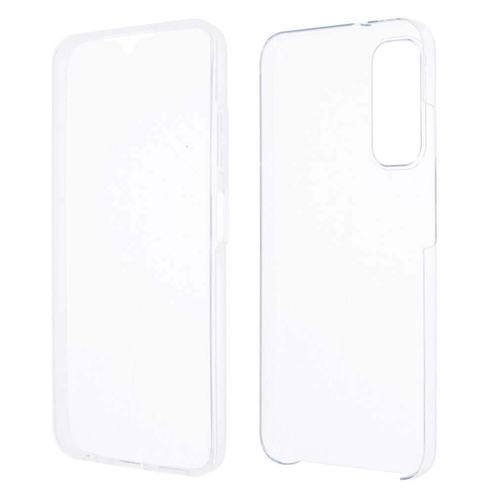 Til Samsung Galaxy A05s 4G Gennemsigtigt Telefoncover TPU + Akryl Beskyttelsescover med PET Skærmbeskytter