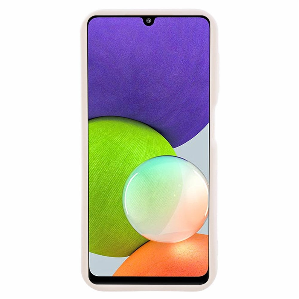 Til Samsung Galaxy A22 4G (EU-version) TPU cover, anti-fald, mat telefoncover