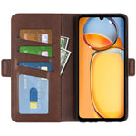 For Xiaomi Redmi 13C 4G / Poco C65 4G Case Magnetic Calf Texture Wallet Stand Phone Cover
