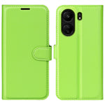 For Xiaomi Redmi 13C 4G / Poco C65 4G Case Litchi Texture Leather Phone Cover with Magnetic Closure
