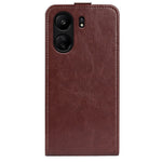 Vertical Flip Case for Xiaomi Redmi 13C 4G / Poco C65 4G Shell Crazy Horse Texture Leather Phone Cover