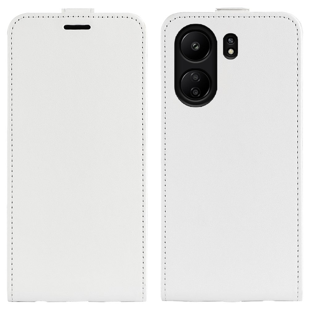 Vertical Flip Case for Xiaomi Redmi 13C 4G / Poco C65 4G Shell Crazy Horse Texture Leather Phone Cover