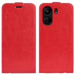 Vertical Flip Case for Xiaomi Redmi 13C 4G / Poco C65 4G Shell Crazy Horse Texture Leather Phone Cover