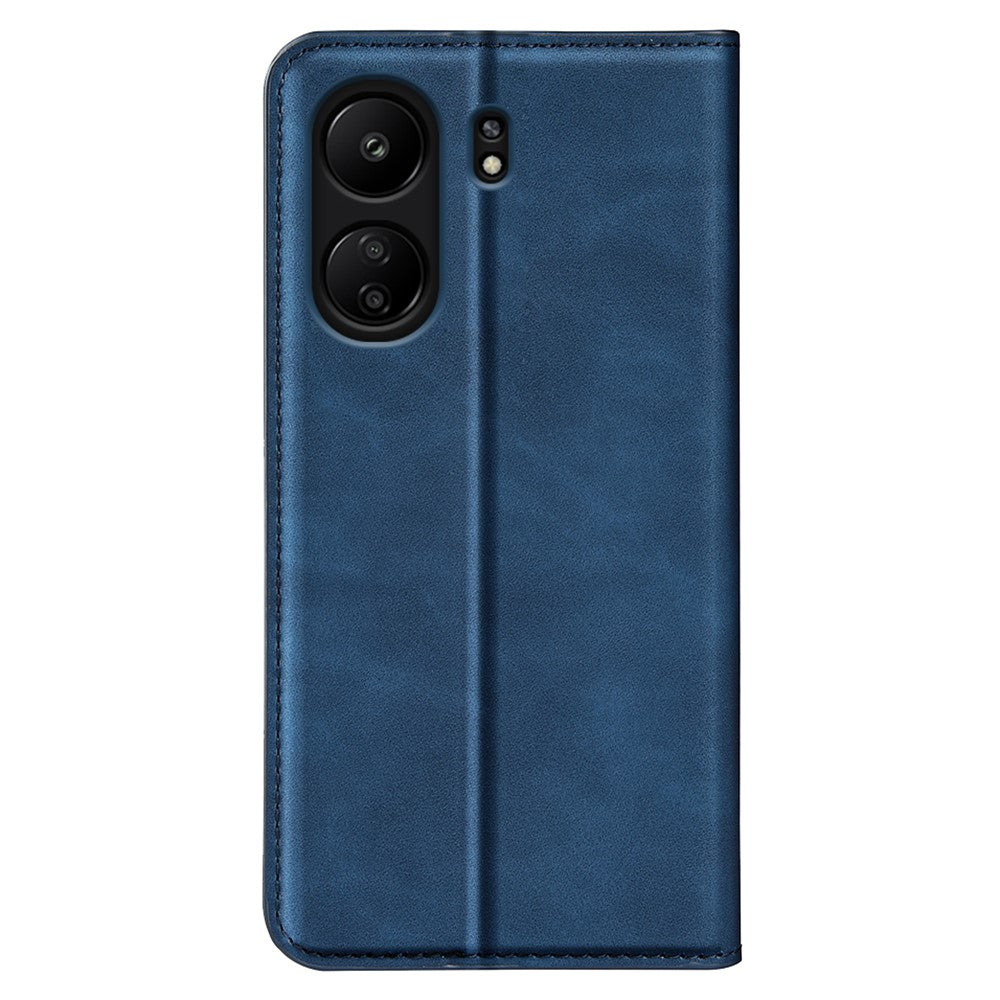 For Xiaomi Redmi 13C 4G / Poco C65 4G Case Leather Magnetic Skin-touch Smart Phone Cover
