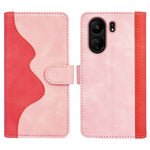 For Xiaomi Redmi 13C 4G / Poco C65 4G Case Color Splicing Wallet Leather Cover