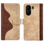 For Xiaomi Redmi 13C 4G / Poco C65 4G Case Color Splicing Wallet Leather Cover