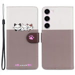 Cartoon Pet Series for Samsung Galaxy S25+ / S24+ Case Wallet Stand Leather Phone Cover