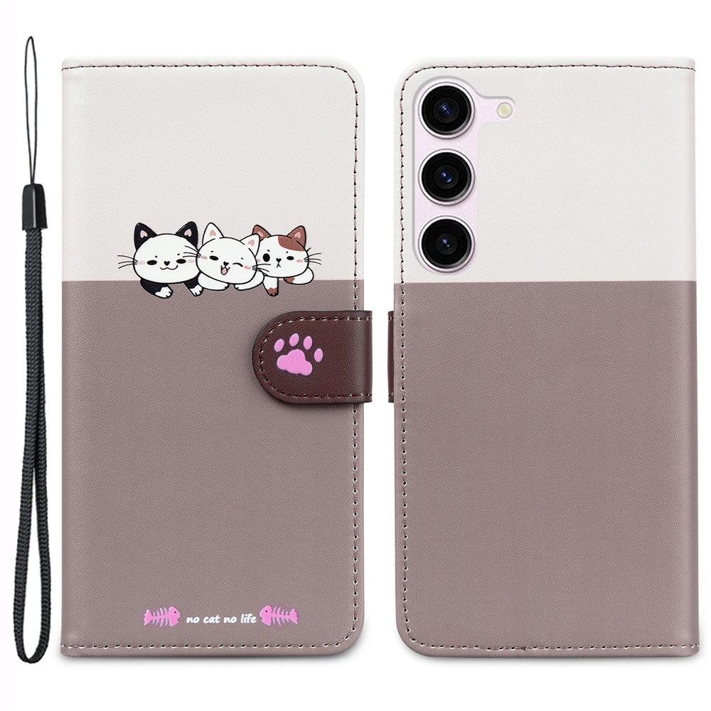 Cartoon Pet Series for Samsung Galaxy S25+ / S24+ Case Wallet Stand Leather Phone Cover