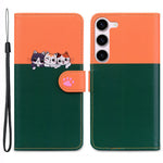 Cartoon Pet Series for Samsung Galaxy S25+ / S24+ Case Wallet Stand Leather Phone Cover