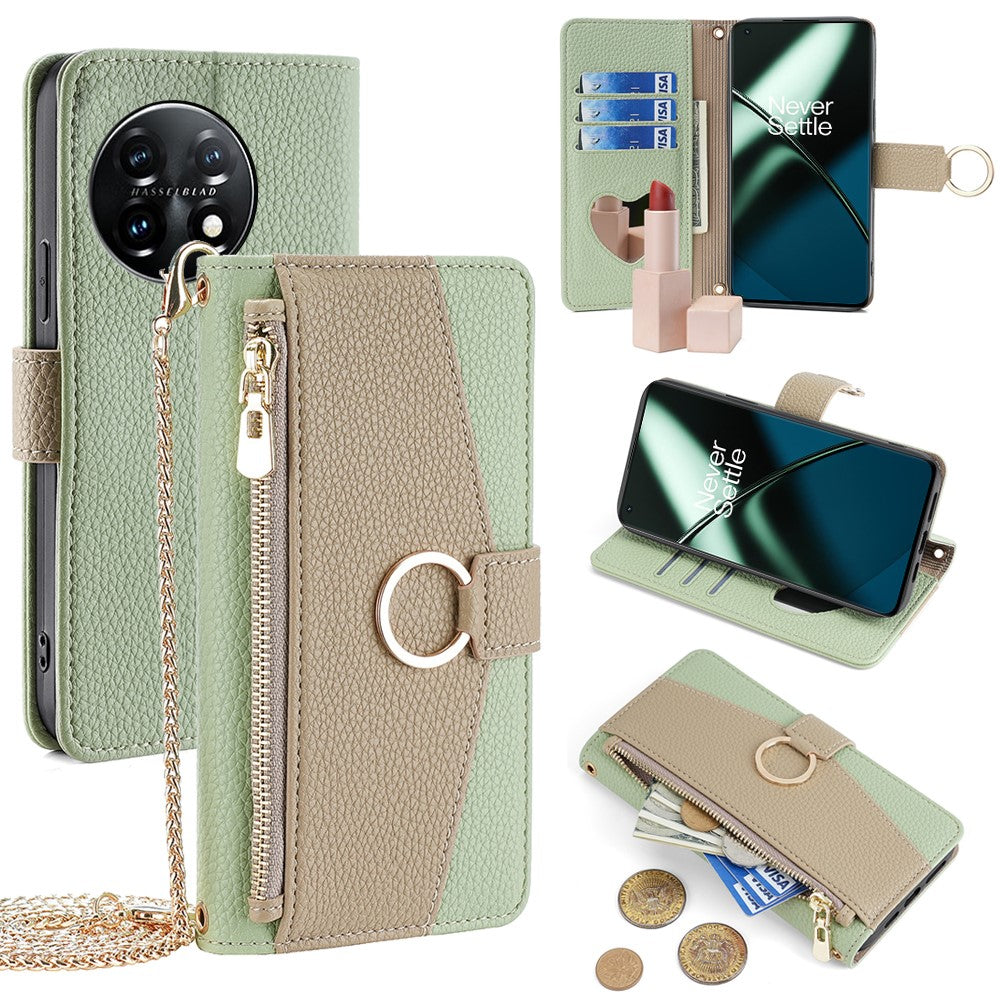 For OnePlus 11 5G Case Crossbody Phone Bag PU Leather Wallet Cover