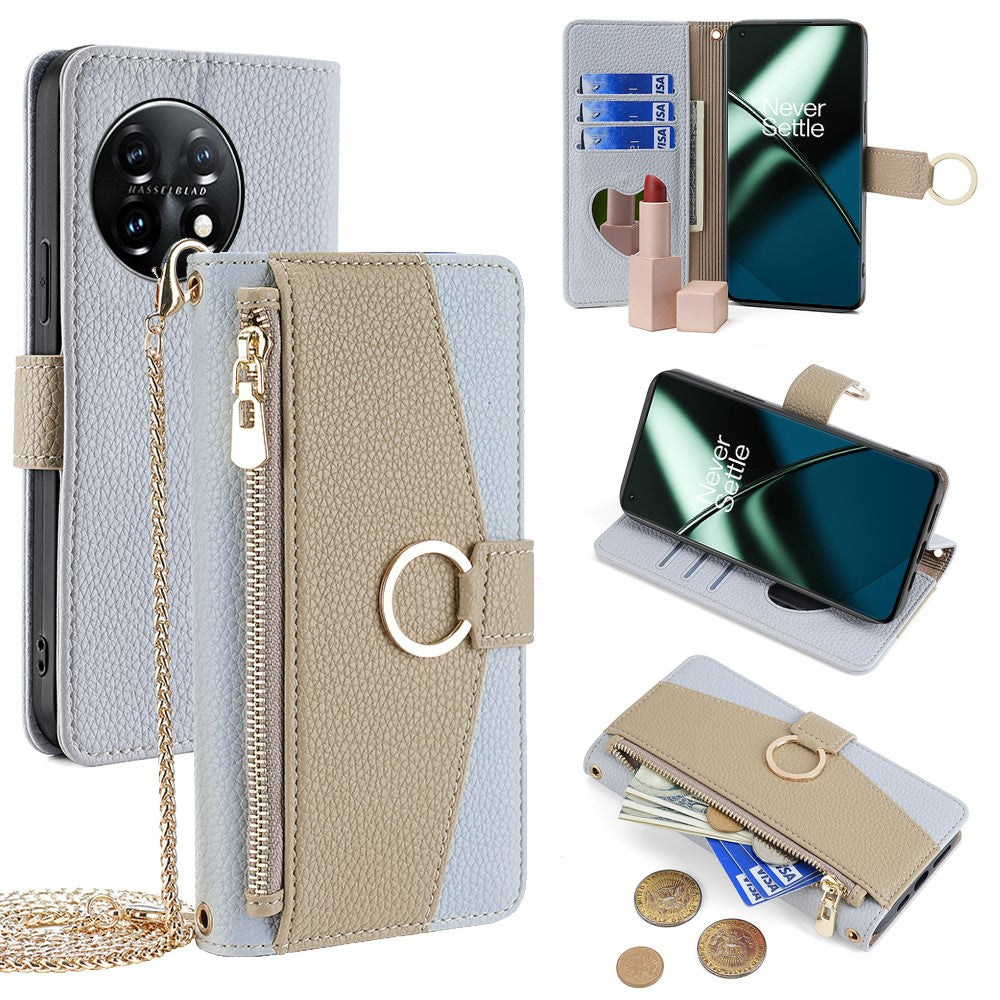 For OnePlus 11 5G Case Crossbody Phone Bag PU Leather Wallet Cover