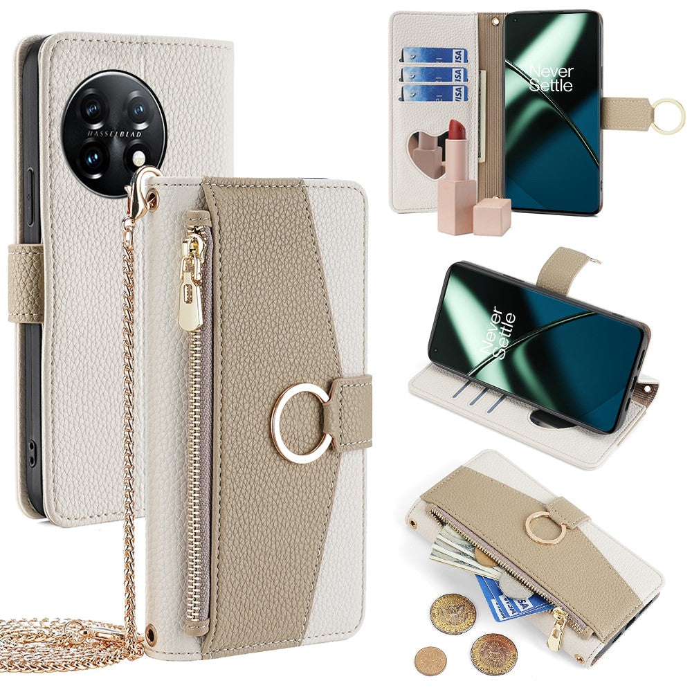 For OnePlus 11 5G Case Crossbody Phone Bag PU Leather Wallet Cover