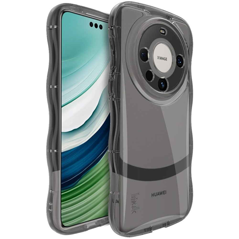 IMAK For Huawei Mate 60 Pro / Mate 60 Pro+ Cell Phone Cases TPU Curly Wave Frame Cover