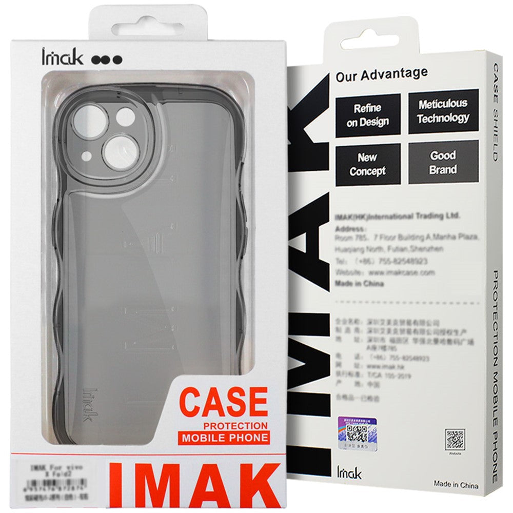 IMAK For Huawei Mate 60 Pro / Mate 60 Pro+ Cell Phone Cases TPU Curly Wave Frame Cover
