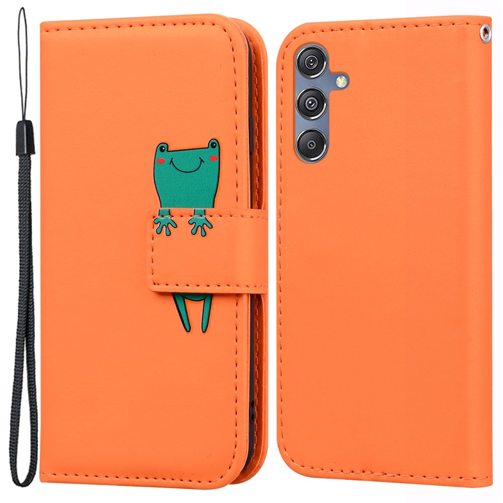 Til Samsung Galaxy M34 5G / F34 5G Tegneserie Dyremønster Pung Læder Cover Mobiltelefonetuier