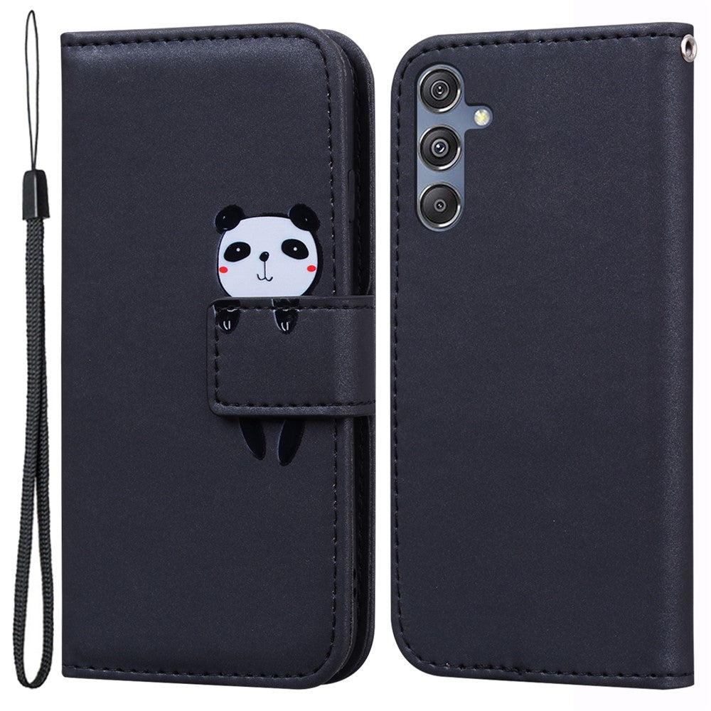 Til Samsung Galaxy M34 5G / F34 5G Tegneserie Dyremønster Pung Læder Cover Mobiltelefonetuier