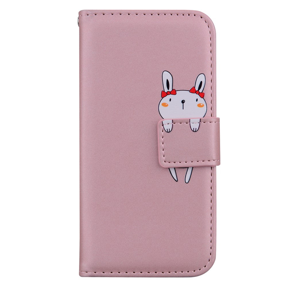 For Samsung Galaxy S25+ / S24+ Cartoon Animal Pattern Cover PU Leather Cell Phone Cases with Strap